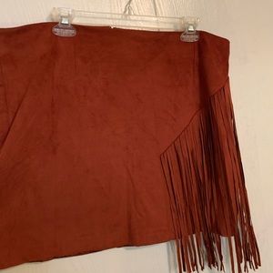NWOT Suede Skirt
